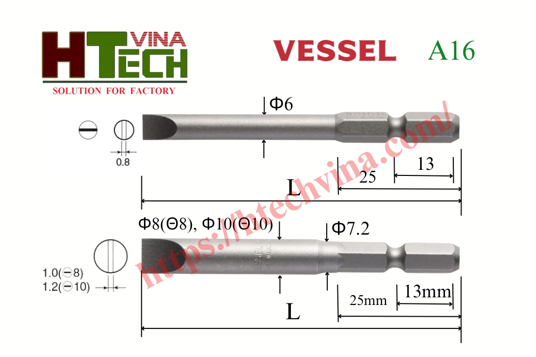 Mũi vít 1 cạnh A16