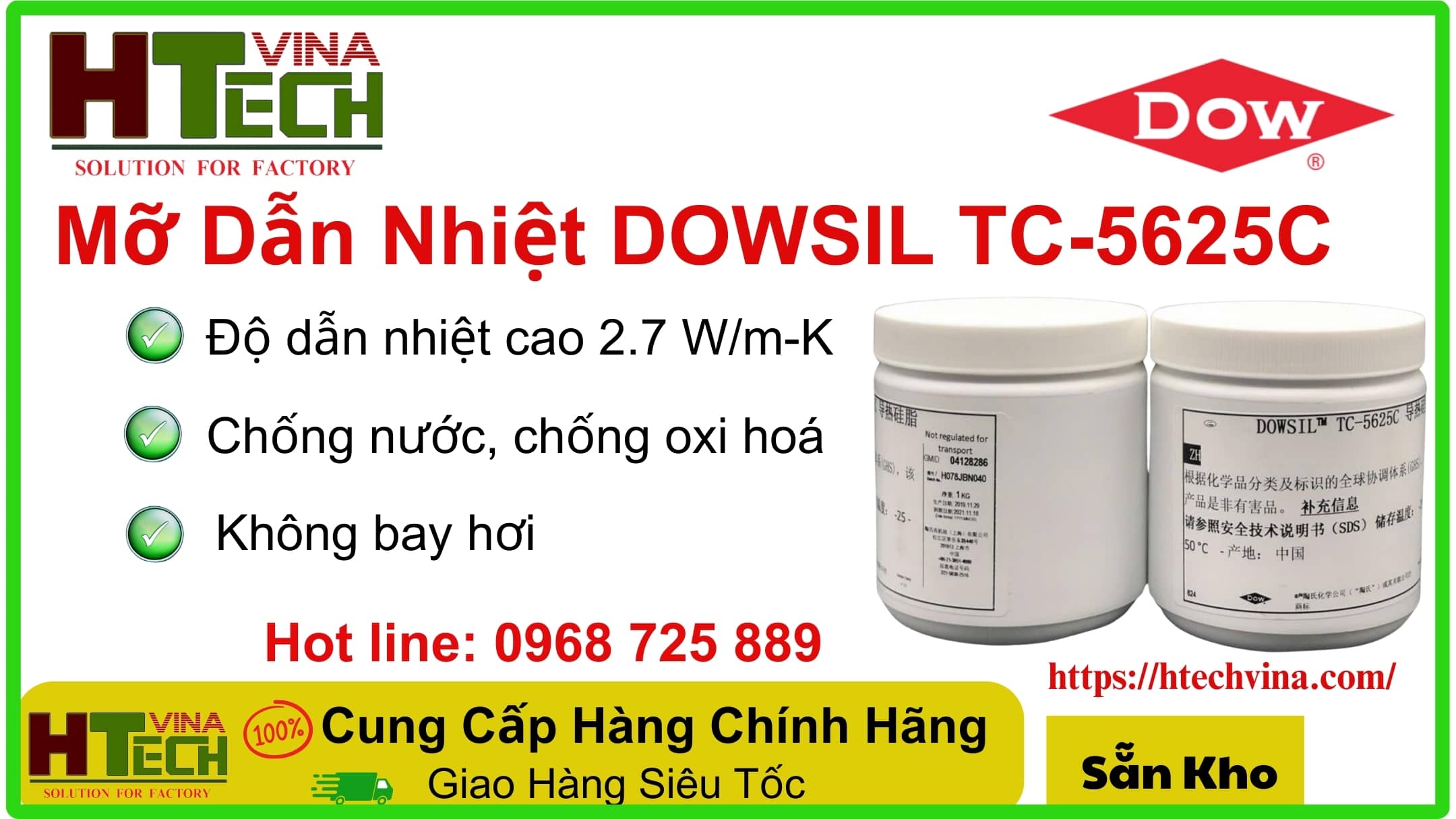 Ưu điểm mỡ dẫn nhiệt Dowsil TC 5625C