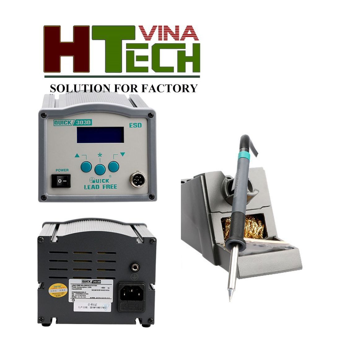 Máy hàn QUICK 303D -120W chính hãng, giá rẻ nhất, hàng sẵn kho.
