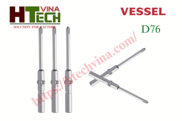 Đầu vặn vít Vessel D76+1x3x60