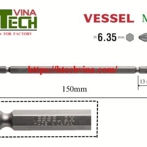 Mũi vặn vít Vessel M-A14+2x150