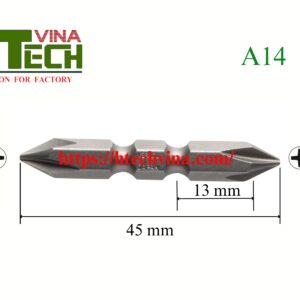 Thông số mũi vặn vít A14+1x45