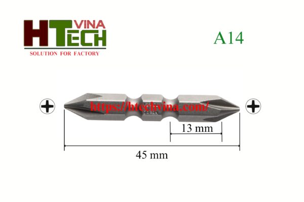 Thông số mũi vặn vít A14+1x45