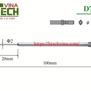 thông số mũi vặn vít Vessel D73+0x2x20x100