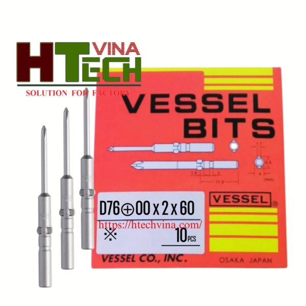 Mũi vặn vít Vessel D76+00x2x60