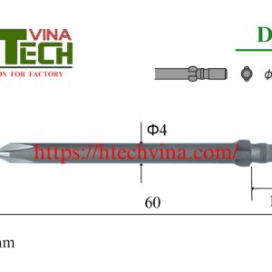 Mũi vặn vít Vessel D73+4x60