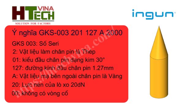 Chân Pin Ingun GKS-003 201 127 A 2000