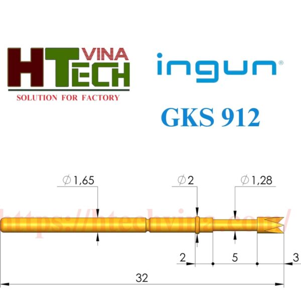 Chân Pin Ingun GKS-912 214 180 A 1502