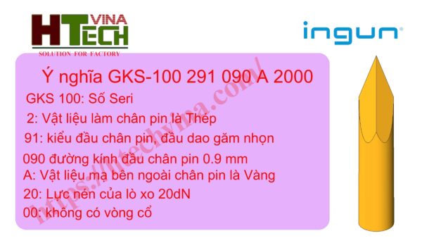 Kim test mạch chân pin GKS-100 291 090 A 2000