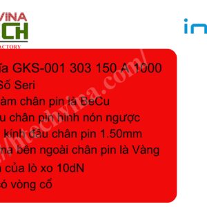 Ký hiệu seri chân pin Ingun GKS-001 303 150 A 1000