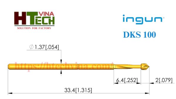 Thông số chân Pin Ingun DKS-100 217 150 G 1000