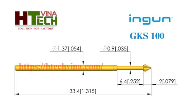 Thông số kĩ thuật chân pin GKS-100 217 170 A 2000