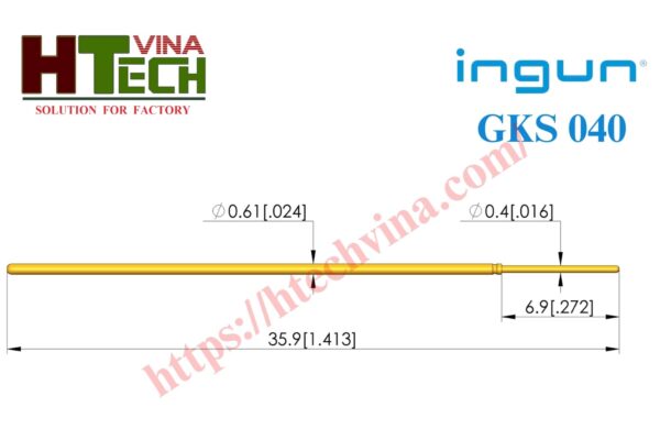 Thông số kim test kiểm tra mạch Ingun GKS-040 305 040 A 0800