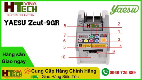 Cấu tạo máy cắt băng dính Yaesu Zcut-9GR