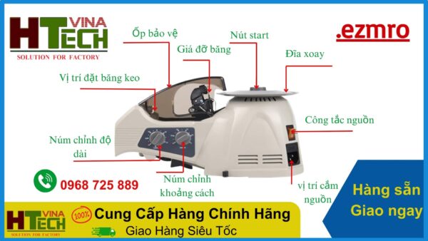 Cấu tạo máy cắt băng keo Ezmro-RT-3000