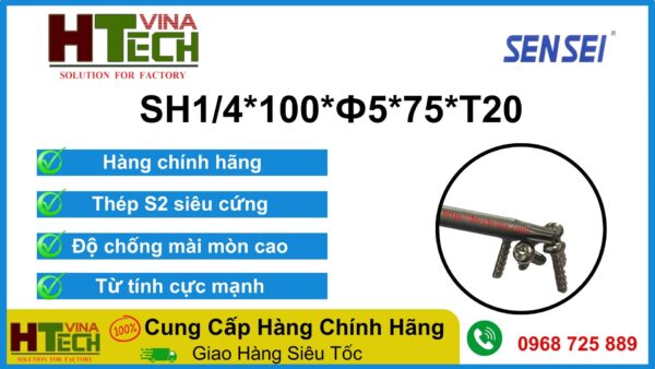 Mũi Vít Hoa Thị SH1/4x100xΦ5.0x75xT20